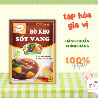  Sốt gia vị Bò kho xốt vang Deli Foods 80g Gia vị nấu ăn nhà bếp nêm sẵn Sốt ướp Deli nấu ăn 