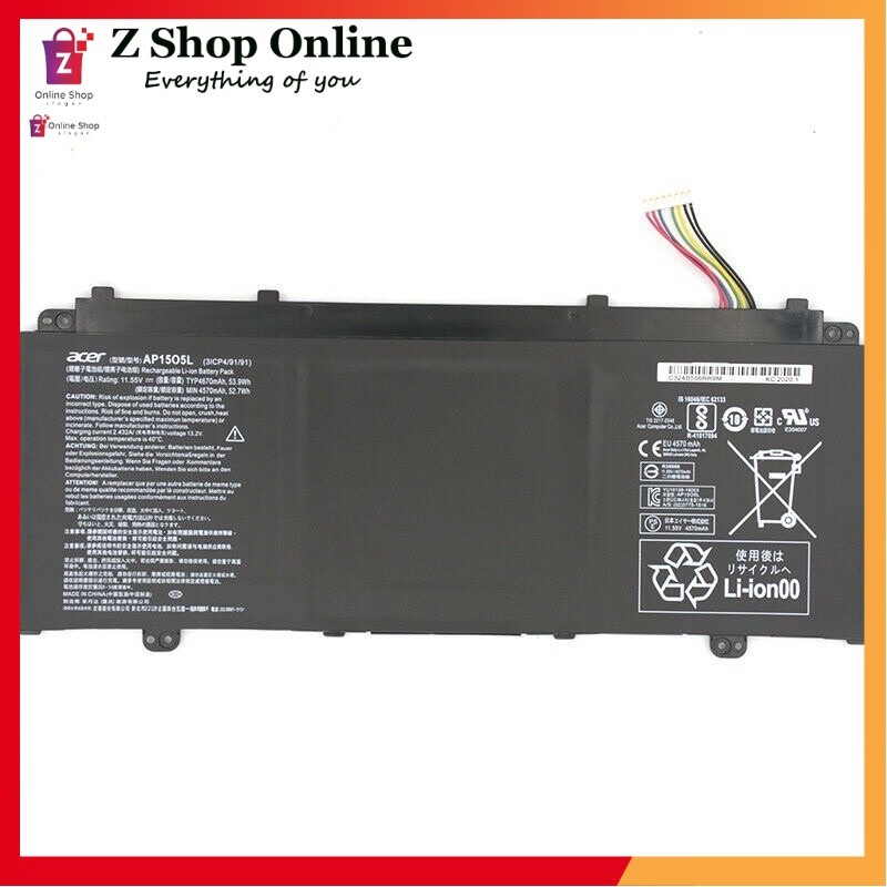 Pin Laptop Acer Aspirse S13 S5-371 R13 AP15O5L AP15O3K Battery Original