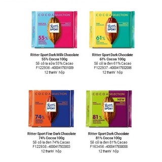Ritter Sport Nut 100gr (đủ vị)