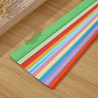 90 Cái / gói Nhiều Màu Ngôi Sao May Mắn Giấy Thủ Công Dải Giấy Origami Thủ Công Thêu Sò Chất Liệu