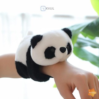 Kvjjl Gấu Trúc Đáng Yêu Động Vật Tát Snap Quấn Dây Đeo Tay Vòng Tay Sang Trọng Thú Nhồi Bông Kawaii Gấu Trúc Vòng Tay Dây Đeo Tay Trẻ Em Đồ Chơi Vui Nhộn Mới