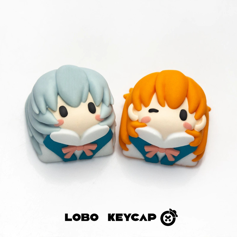 [Eva Ayanami Rei & Asuka Keycap] Chất liệu nhựa Keycaps cá nhân hóa cho người hâm mộ Anime
