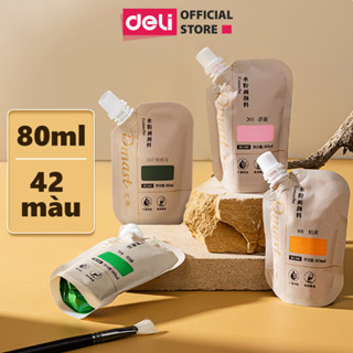 Màu Gouache Dmast Dạng Túi 80/100ml Cao Cấp Deli Màu Bột Pha Sẵn Vẽ Tranh Vải Toan Tranh Tường Tô Tượng Vẽ Chuyên Nghiệp