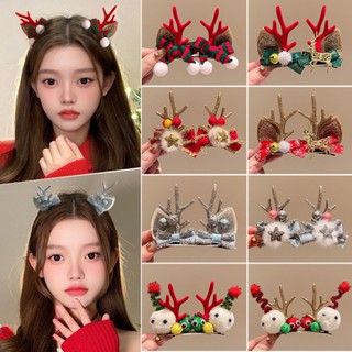  Kẹp tóc mái noel giáng sinh Christmas cài tóc noel sừng tuần lộc sừng nai sừng hươu iLita nhiều mẫu dễ thương 