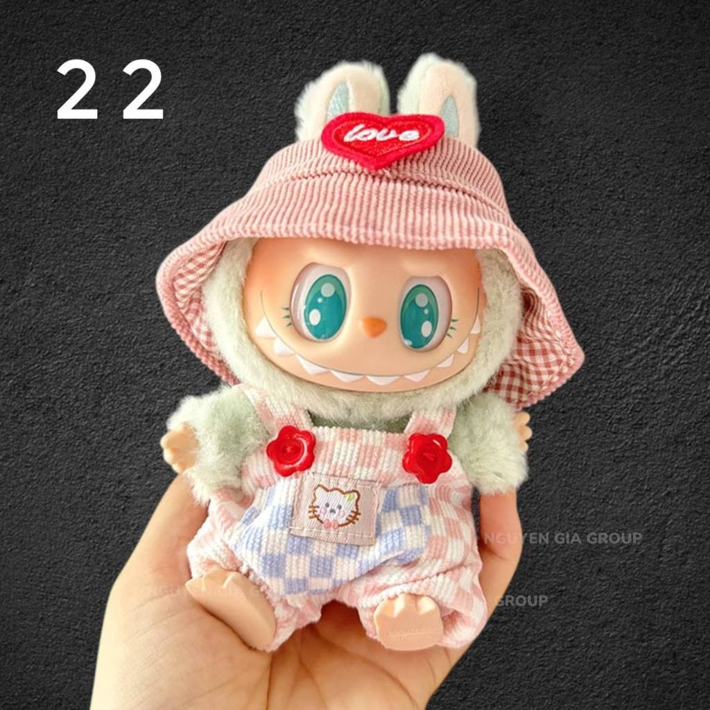 Quần áo cho labubu have a seat, labubu v2, labubu vol 2, labubu verson 2 Nguyễn Gia group Cao Đạt Q5