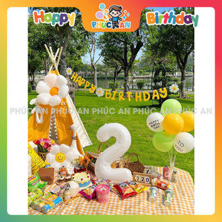 Bóng phao số 40cm mừng sinh nhật hpbd phụ kiện sinh nhật Phúc An