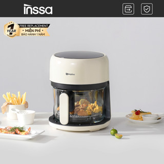 Inssa (Bảo Hành 1 Năm) Nồi Chiên Không Dầu Dung Tích 3.5L Lòng Nồi Thủy Tinh KQZG017