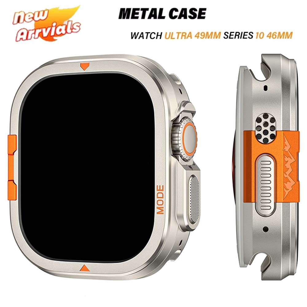 Vỏ hợp kim nhôm MỚI Vỏ kim loại cho Apple Watch Ultra 49mm Series 10 46mm IWatch Ultra 49mm 10 46mm
