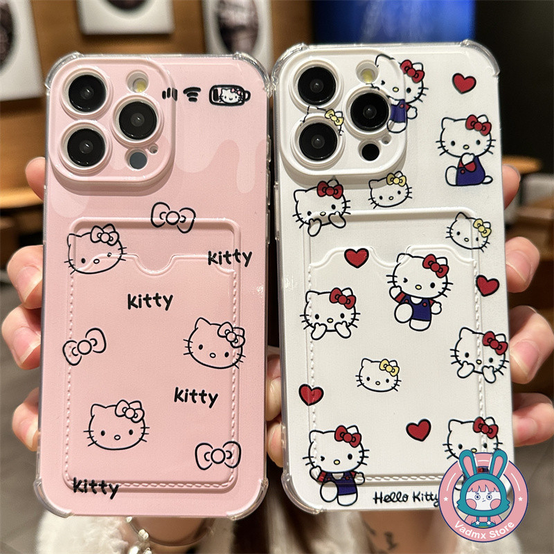 Ốp Điện Thoại Ví Hello Kitty Cho OPPO A3 A3X A60 A40 A79 A78 A58 A38 A18 A17 A17K A16 A16K A16E 5G 4