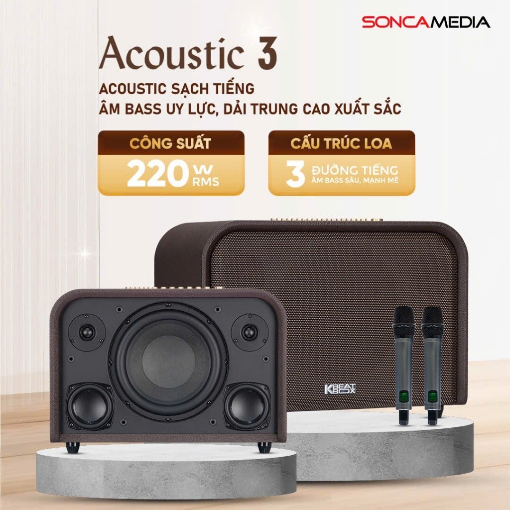 Loa mini Acnos Acoustic 3 V26 / acoustic 3 combat - Sản phẩm chính hãng thế hệ mới 2025 - Gia Khang 