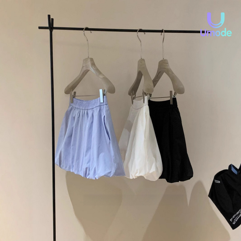 Váy Nụ Hoa Phong Cách Hàn Quốc Váy Nửa Đa Năng Mùa Hè Nhỏ Nhỏ Nhỏ Váy Ngắn Ug34 Umode