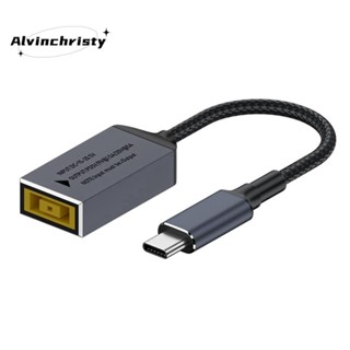 Pd100w cho Cáp sạc chuyển đổi Lenovo DC Square Jack sang USB Type-C Tương thích với bộ sạc máy tính xách tay Lenovo