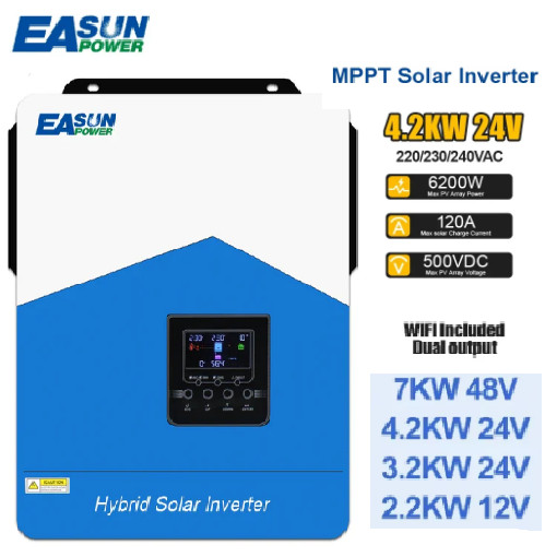 Biến Tần Hybrid Solar Inverter 24V-4200VA EASUN POWER  -3.8 KW 24V-110A MPPT- Mẫu mới EASUN-4200VA 2