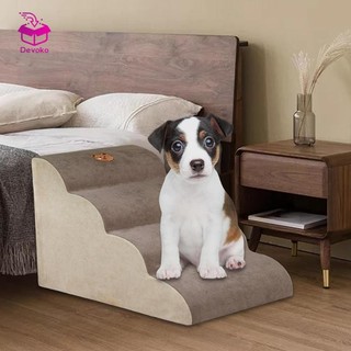 Cầu Thang Cho Chó Bước 4 Tầng Chống Trơn Trượt Bọt Có Thể Tháo Rời Bao Chó Con Cầu Thang Trong Nhà Ramp Cho Ghế Ở Nhà Mèo Nhỏ