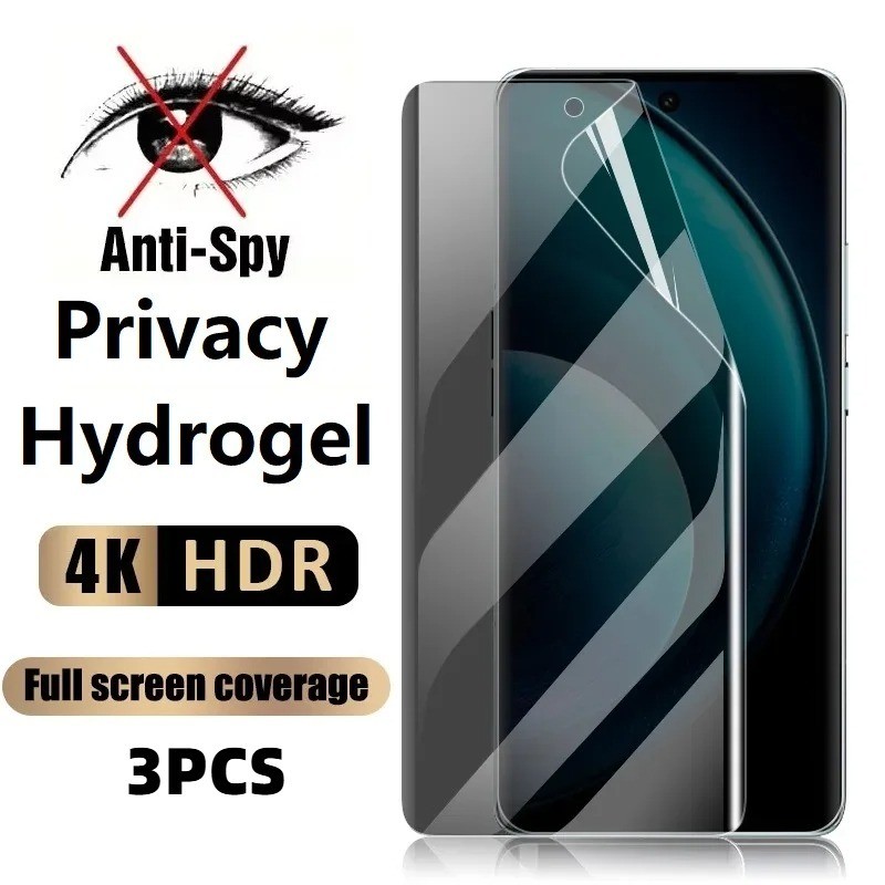 GioneeS12 P15 P12 3 Miếng HD Chống Gián Điệp Riêng Tư Hydrogel Cho Gionee Max S12 P15 P12 M15 M12 M3