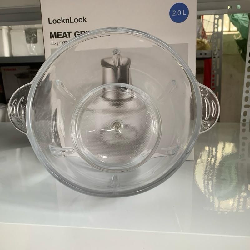 CỐI THUỶ TINH máy xay thịt LocknLock EJM171 2 lít - Hàng chính hãnġ, 4 luoi dao, cối thủy tinh lock&