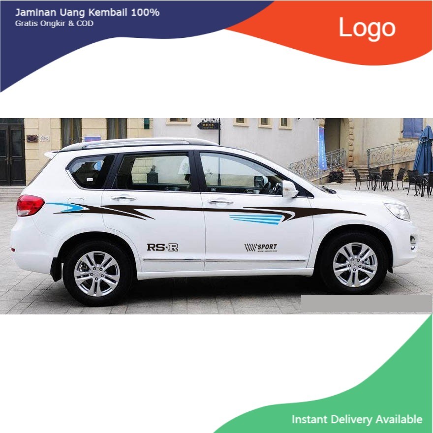 [VIP] tx Bộ Tem Decal RS-R SPORT Dán Sườn Xe ô Tô Ms-06
