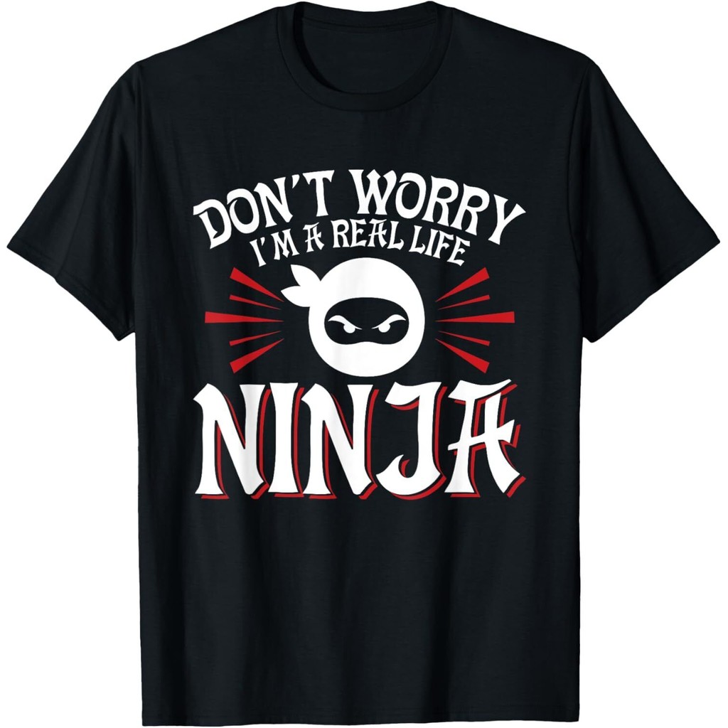 Đừng lo lắng tôi là một Ninja cuộc sống thực - Áo thun Ninja Party Ninja Mask