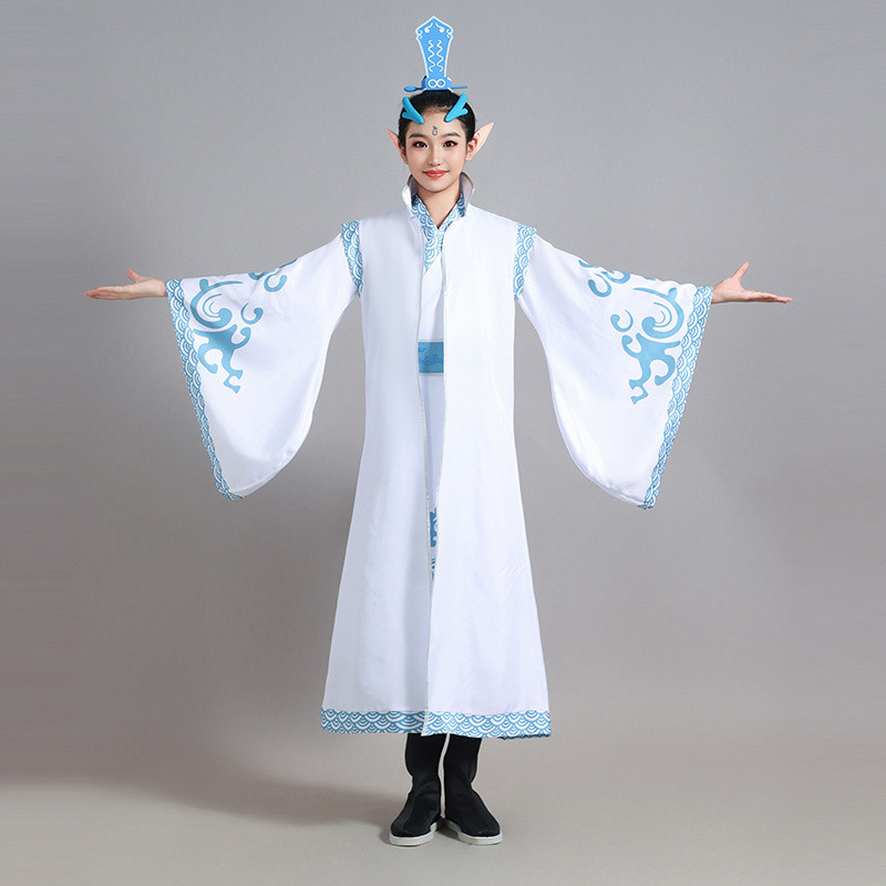 Trẻ Em Nezha Rắc Rối Demon Boy Biển Ba Chiều Anime Trang Phục Họa Tiết Rồng Trang Phục Cosplay Nezha