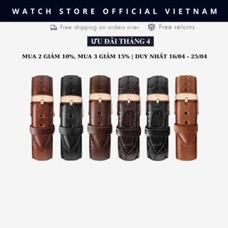 Dây Đồng Hồ Da Daniel  Chính Hãng, Khóa Vàng Và Bạc, Dây Đủ Size Cho Nam Và Nữ - DANIELSTOREVIETNAM.