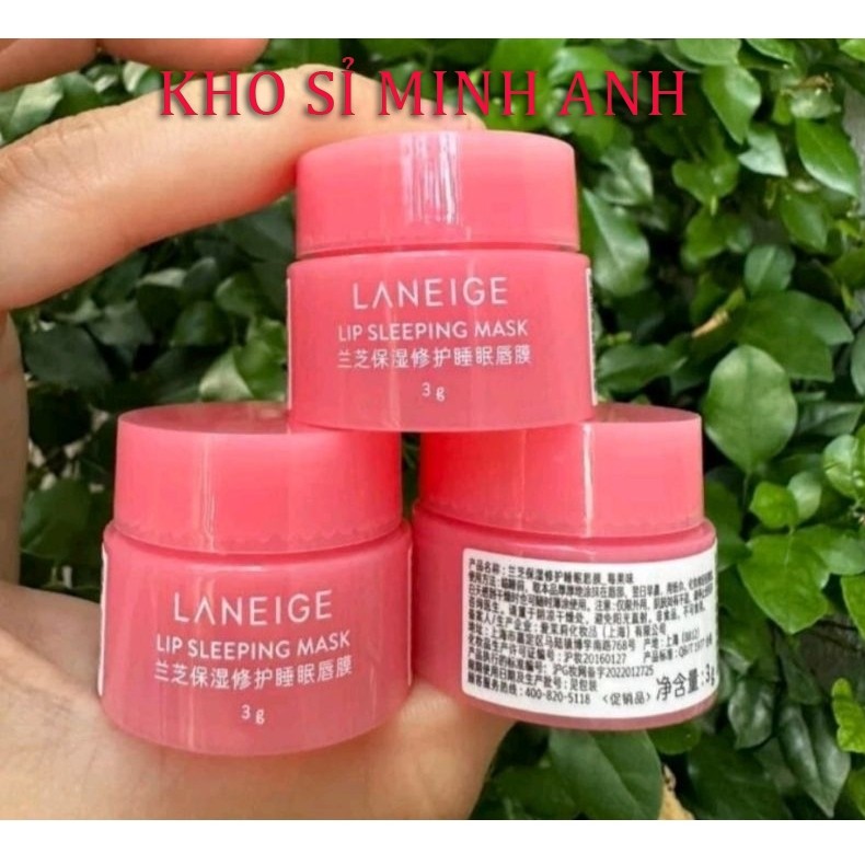 Mặt Nạ Ngủ Môi Lip Sleeping Laneige Mini 3g Bản Độc Quyền Trung, Dưỡng Ẩm Và Giảm Thâm Môi Hiệu Quả