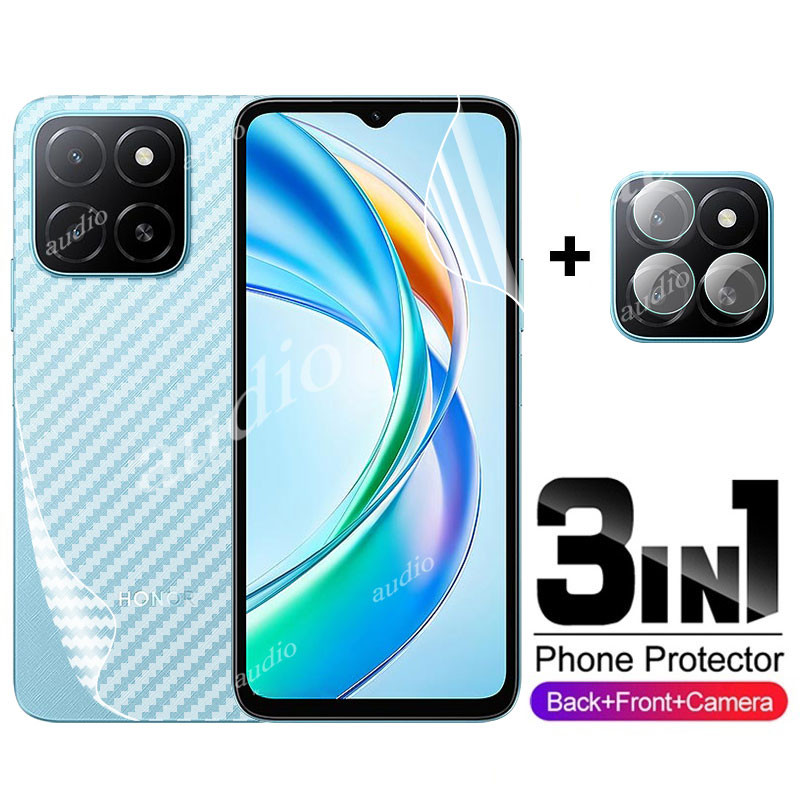 Honor X5B Plus 4G 3in1 Mặt Sau Ống Kính Hydrogel Cho Honor X5B Plus X5bPlus 4G 2025 Bảo Vệ Màn Hình 