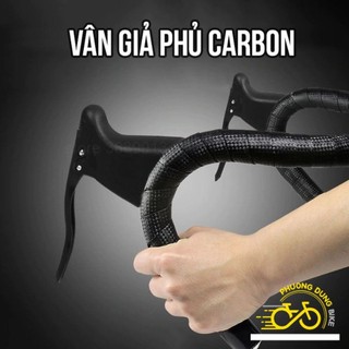 Dây quấn (Băng quấn) ghi đông xe đạp vân Carbon