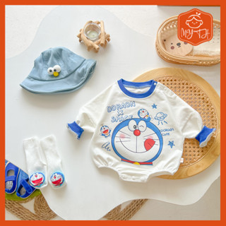 0-2 Tuổi Quần Áo Cho Bé Nam Nữ Tam Giác Bé Onesie Tạo Kiểu Màu Xanh Béo Romper Romper