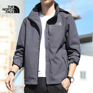 The North Face Nam M-5XL Vỏ Cứng Ngoài Trời Chống Thấm Nước Đi Bộ Đường Dài Chống Gió Áo Khoác Một Lớp / Có Mũ Trùm Đầu