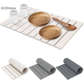 Gcdhome Đá Món Ăn Sấy Thảm Siêu Thấm Hút Diatomaceous Sấy Thảm Có Thể Gập Lại Đá Đĩa Thảm Nhà Bếp Mặt Bàn Crockery Thảm HOT