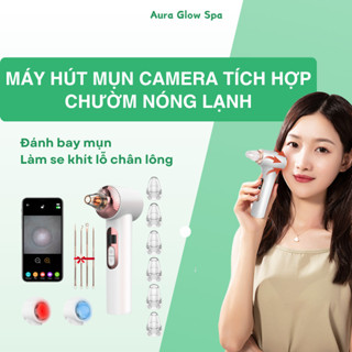 Máy hút mụn camera 5 cấp độ tích hợp chườm nóng lạnh loại bỏ mụn đầu đen, mụn trứng cá, se khít lỗ chân lông CSSD156