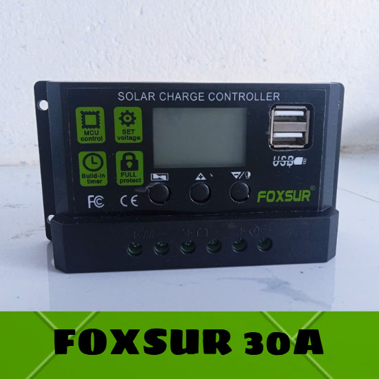 SẠC ĐIÊU KHIỂN NLMT Solar Charge Controller  Foxsur 30A 12V/24V- FOXSUR