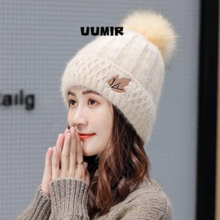 Mũ mùa đông UUMIR, Mũ dệt kim bảo vệ tai dày dặn, Thời trang giữ ấm co giãn thông thường Mũ beanie nam nữ
