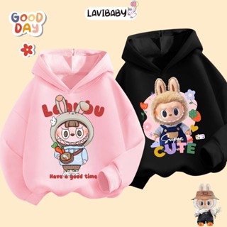  Áo Hoodie Labubu cho bé Áo thu đông LaviBaby nỉ da cá có mũ cho bé Mềm mại Êm ái 