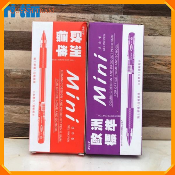 BÚT NƯỚC MINI GEL (Đen, Xanh, Đỏ, Tím) [VPP TRÍ TÍN]