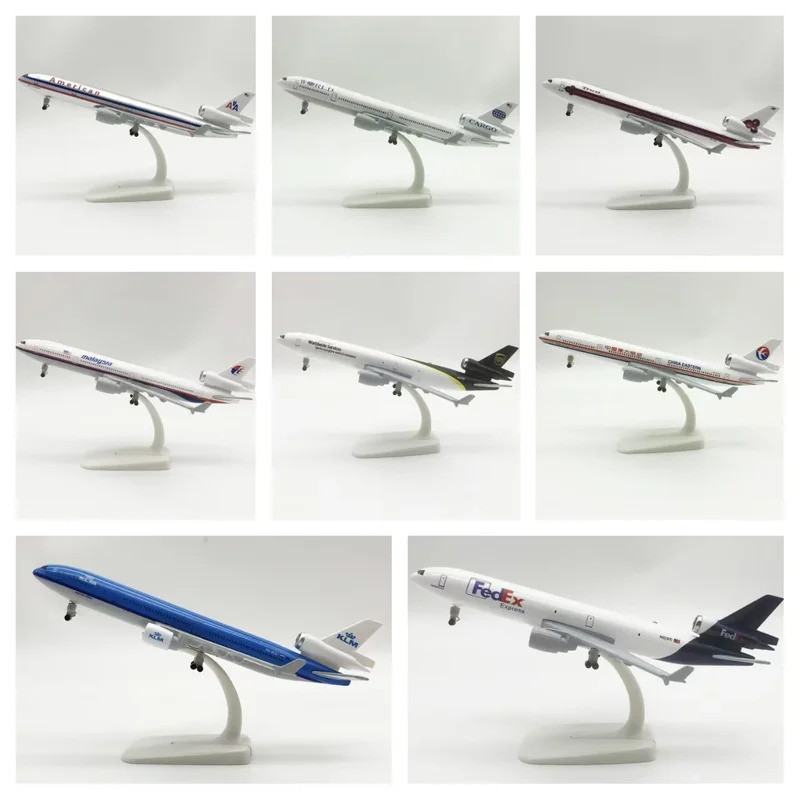 20cm Hợp Kim Kim Kim Loại UPS KLM Malaysia Fedex Express Airlines MD MD-11 Diecast Máy Bay Mô Hình M