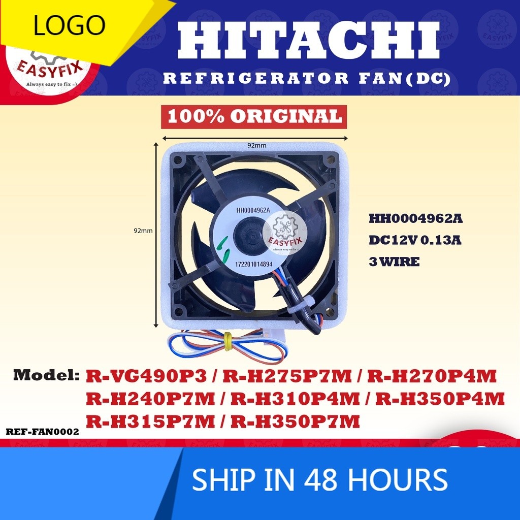 R-H275P7M R-H270P4M R-VG490P3 (HH0004962A) R-H240P7M R-H310P4M R-H350P4M R-H315P7M R-H350P7M QUẠT HI