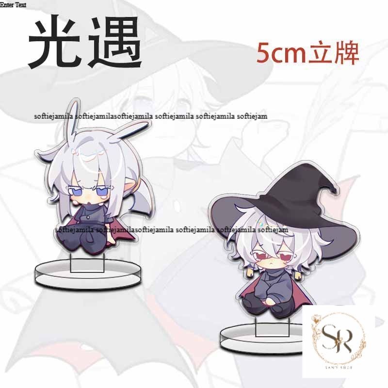 Guangyu Xung Quanh Thẻ Đứng Hoạt Hình Phù Thủy Dễ Thương Chim Trắng Acrylic Si