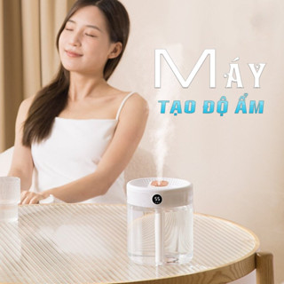 [Có Màn Hình Led] Máy Tạo Ẩm Không Khí, Máy Phun Sương, Dung Tích 2L Sử Dụng USB Có Ánh Sáng Ban Đêm Không Gây Ồn