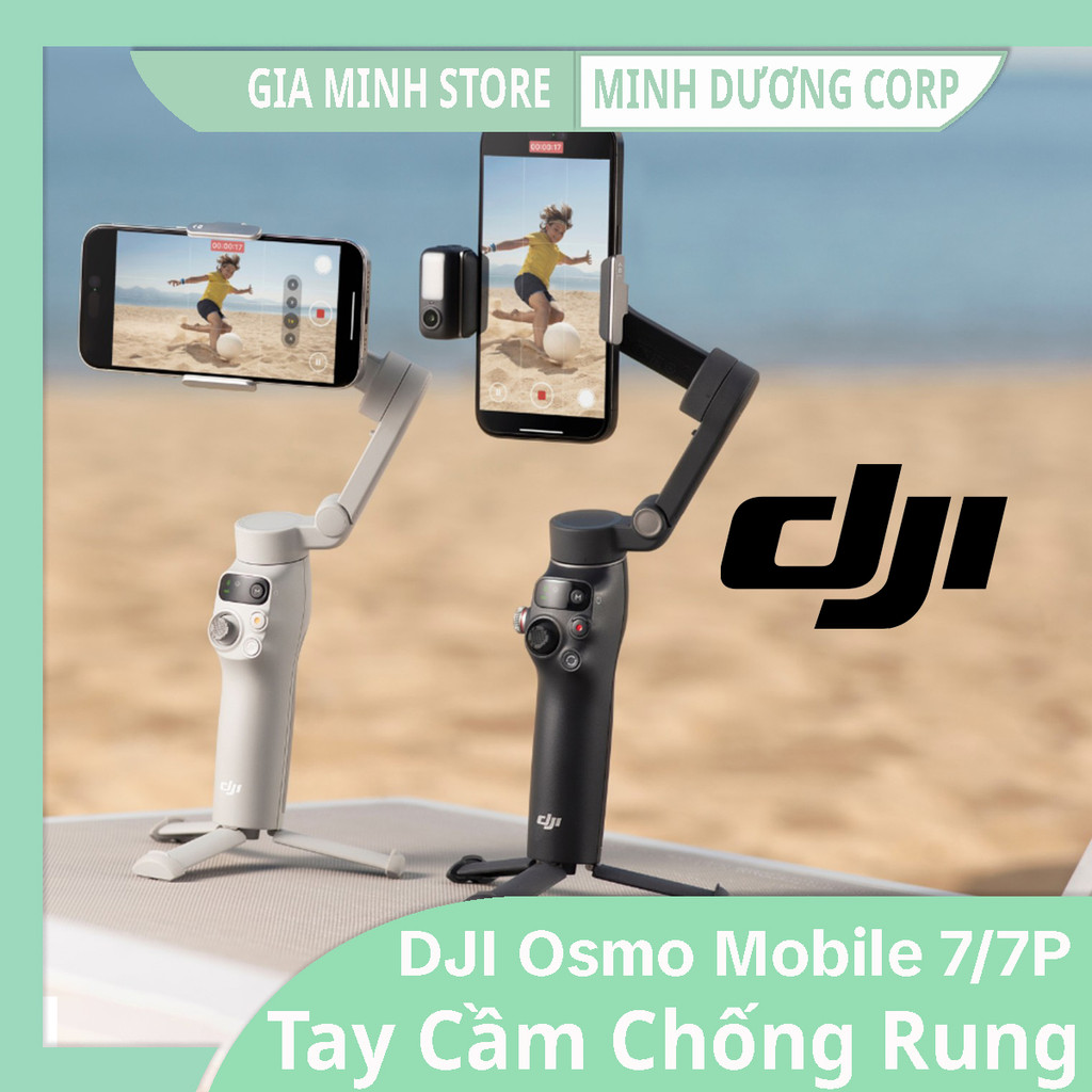 Tay Cầm Gimbal DJI Osmo Mobile 7 / 7P - Dành Cho ĐIện Thoại - Chống Rung - Kéo Dài - Hàng Chính Hãng