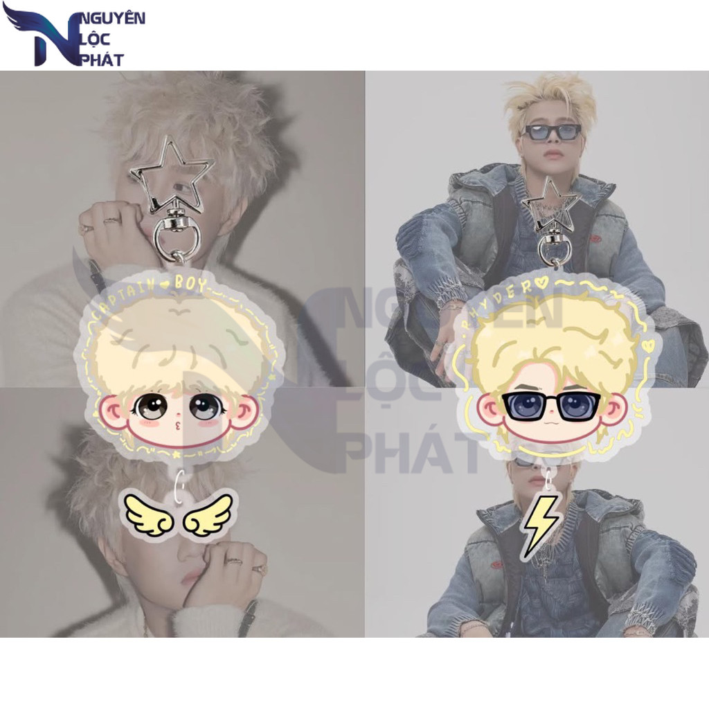 Móc khoá chibi Rhyder - Captain Boy 2 mảnh nlp