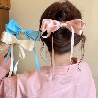 Thời trang Hàn Quốc đầy màu sắc nơ ruy băng kẹp tóc nữ ins quà tặng sinh nhật sinh viên dễ thương