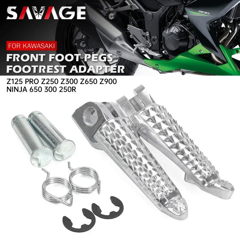 SV Phía Trước Để Chân Chốt Cho KAWASAKI Z125 Pro Z250 Z300 Z650 Z900 NINJA 250 300 650 VERSYS X300 X