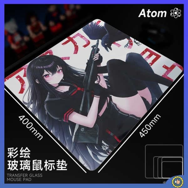 Atom Quang Điện Kính Chuột Pad Cường Lực Nâng Cấp Mịn FPS Chơi Game Bàn Pad Hộ Gia Đình Pad