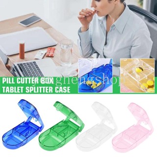 1 Chiếc Thuốc Cắt Thuốc Thuốc Chia Hộp Vitamin Viên Chia Dụng Cụ Cắt Du Lịch Di Động Thuốc Chia Hộp Đựng Màu Ngẫu Nhiên