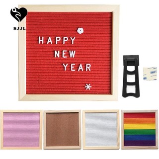 Bảng chữ cái nỉ SJJL, Bảng tin có khung gỗ 460 ký tự có thể thay đổi, Bộ chữ cái dễ dàng cài đặt cao cấp Bảng hiển thị Menu chữ cái được cắt sẵn Thông báo cho bé