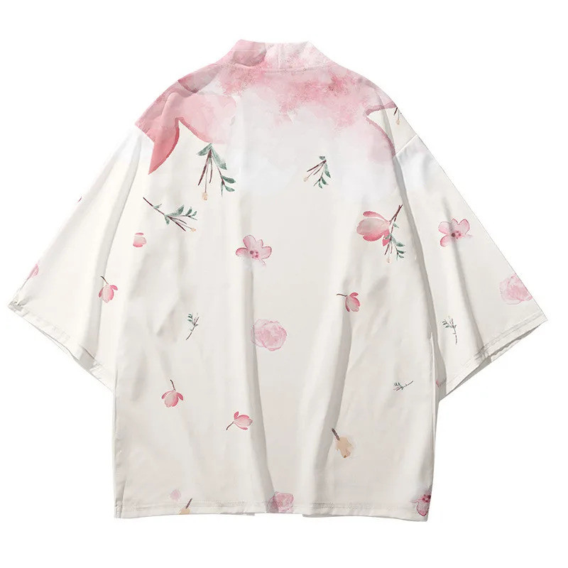 In Hoa Kimono Yukata Nam Nữ Rời Haori Châu Á Truyền Thống Áo Anime Quần Áo Nhật Bản Kimono