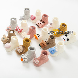 Joyncleon Bao Tất Xuân Hè Mỏng Chống Trơn Trượt Cho Bé Sơ Sinh Tầng Tất Giữa Ống Hoạt Hình Tập Đi Tất Chân