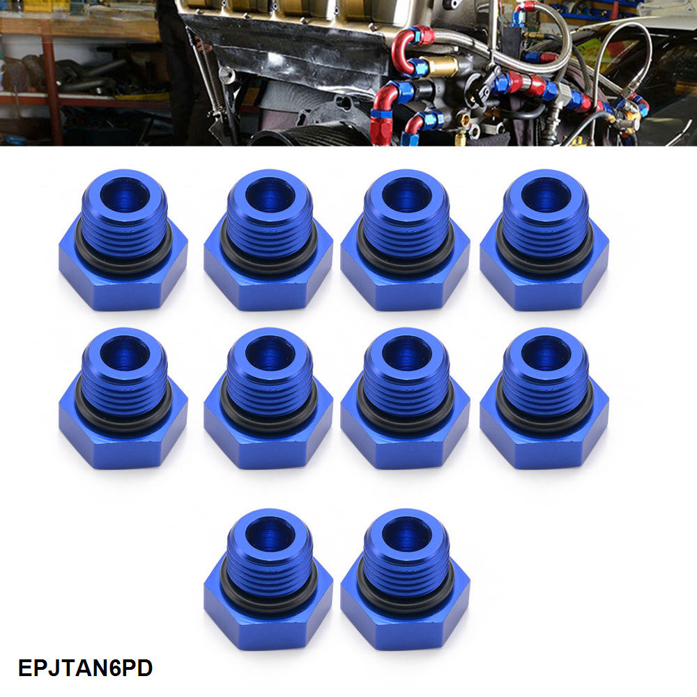 10 CÁI AN6 Block Off Cap Nam Adapter Lắp Cắm Hợp Kim Nhôm