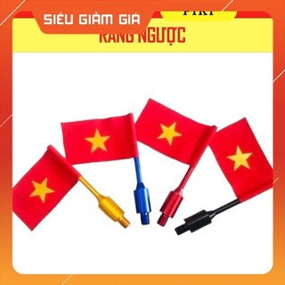  CỜ VIỆT NAM TRANG TRÍ XE Ô TÔ  XE MÁY  XE ĐIỆN GẮN CHÂN GƯƠNG -   ỐC NGƯỢC   